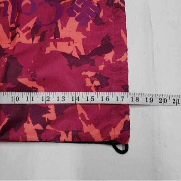 Columbia Colourful Camo Drawstring Backpack Bag Pink Burgundy - Picture 8 of 10